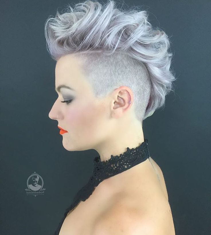 Coiled Blonde Mohawk 